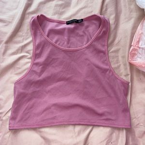 Nasty gal pink tank top